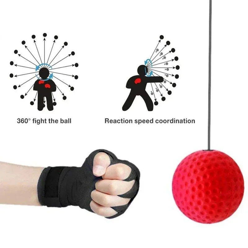 Punching Ball Head-mounted Fighting Training Boxing Reflex Ball