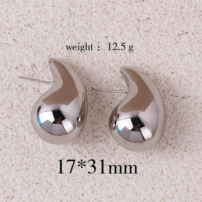 Extra Large Drop Earring Lightweight Hypoallergenic Gold-Plated