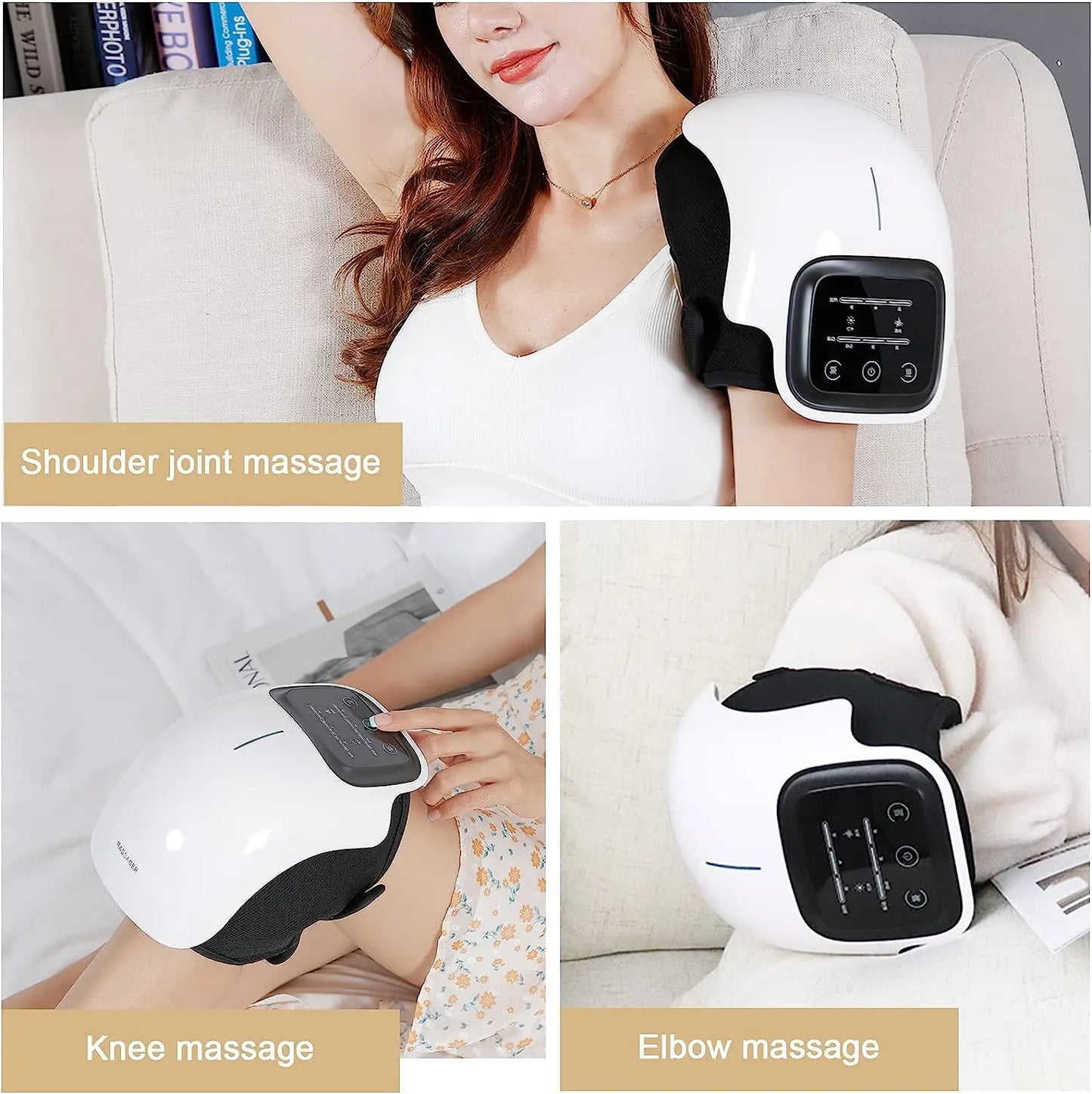 Knee Massager Infrared Heat and Vibration for Swelling Joints Stretched Ligament and Muscles Injuries