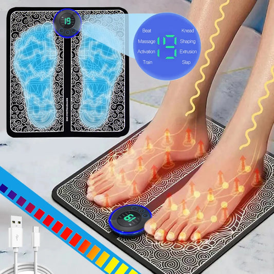 Electric Foot Massager Pad for Muscle Massage and Relaxation