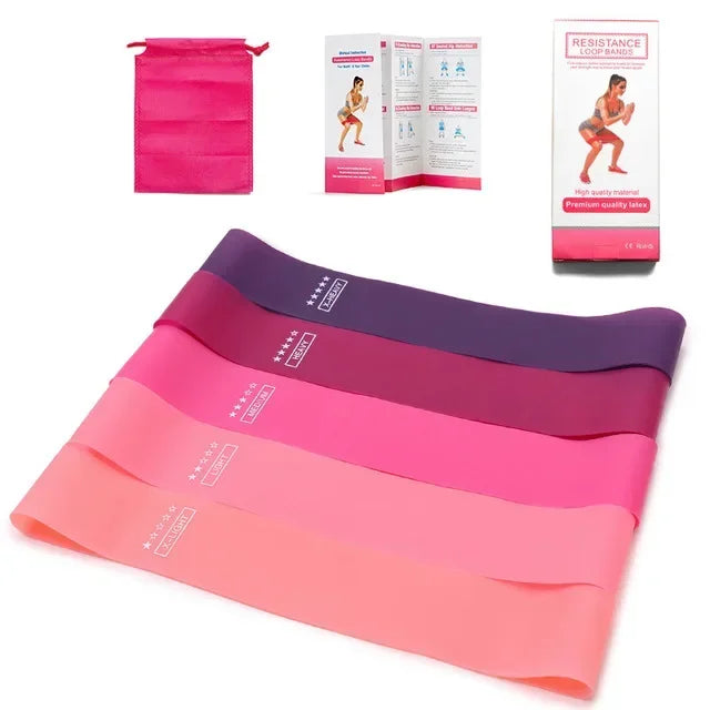 Portable Fitness Rubber Resistance Bands