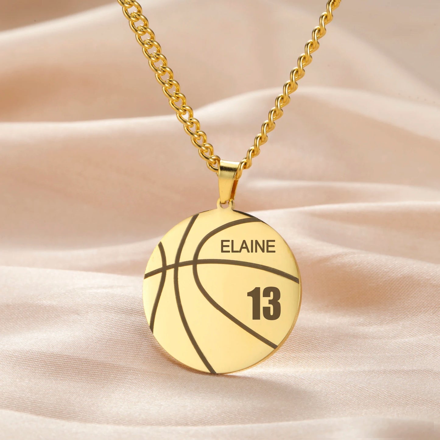 Custom Name Basketball Necklace