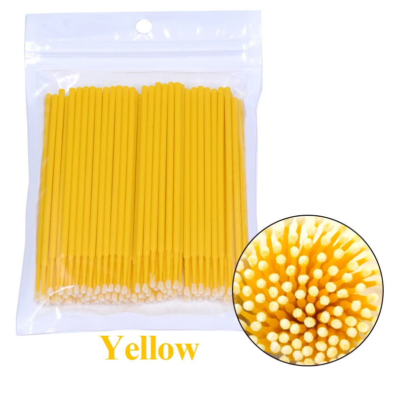 100Pcs Eyelash Cleaning Brush