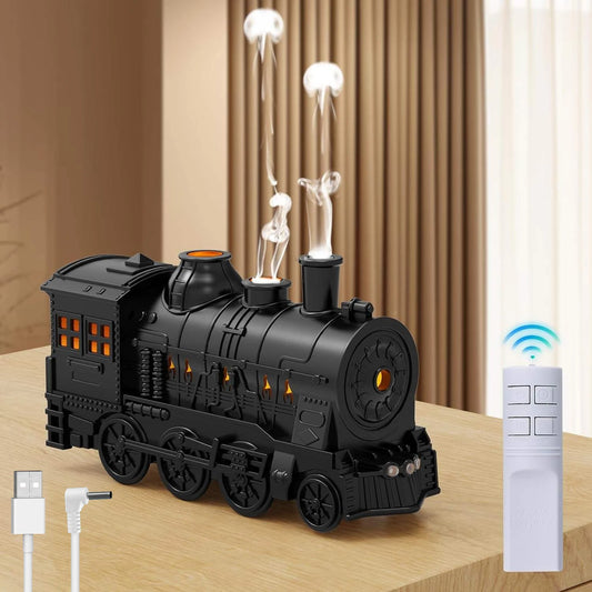 Train Air Humidifier Ultrasonic Aromatherapy Diffuser USB Fragrance Essential Oil