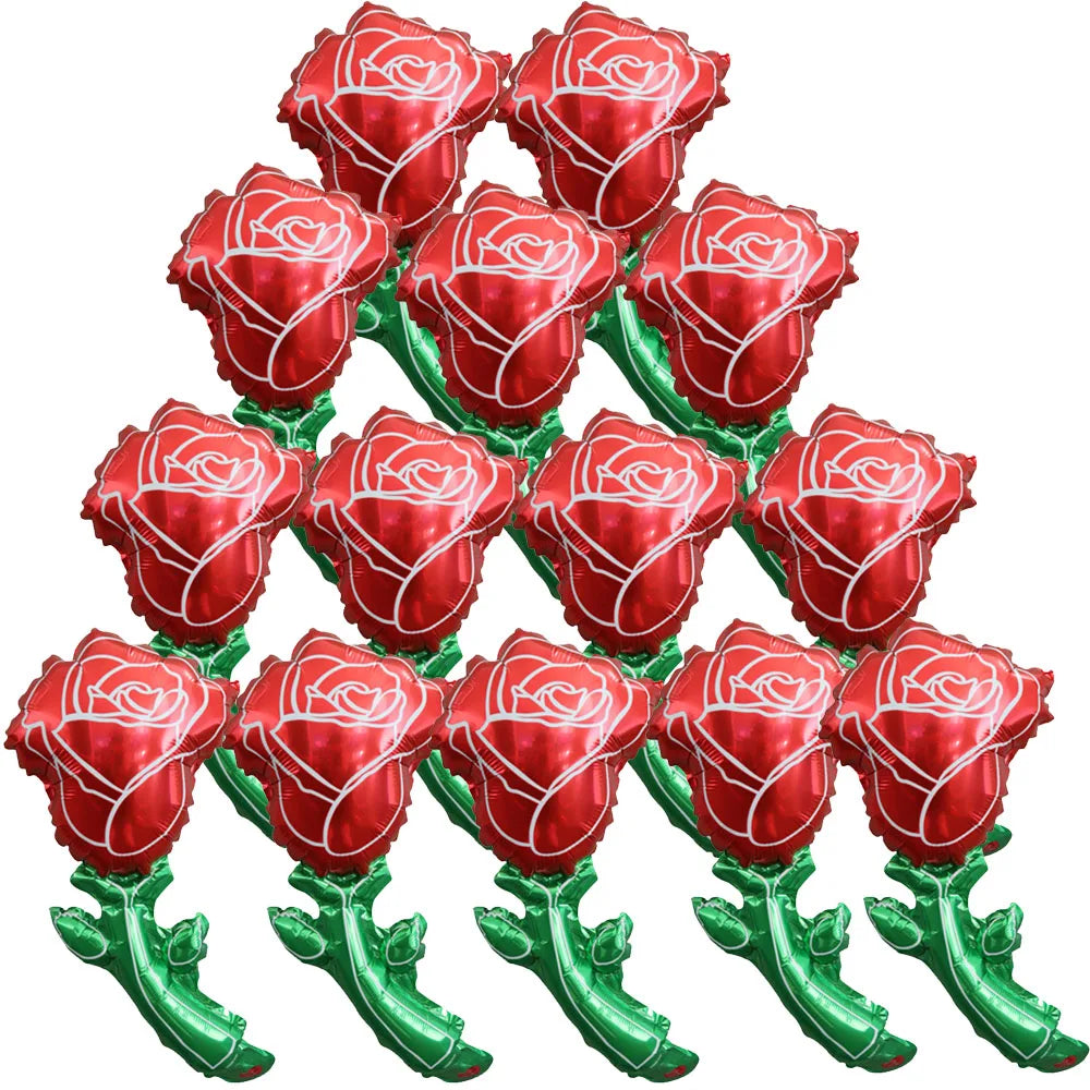 5/10/30/50pcs Mini Rose Flower Balloons