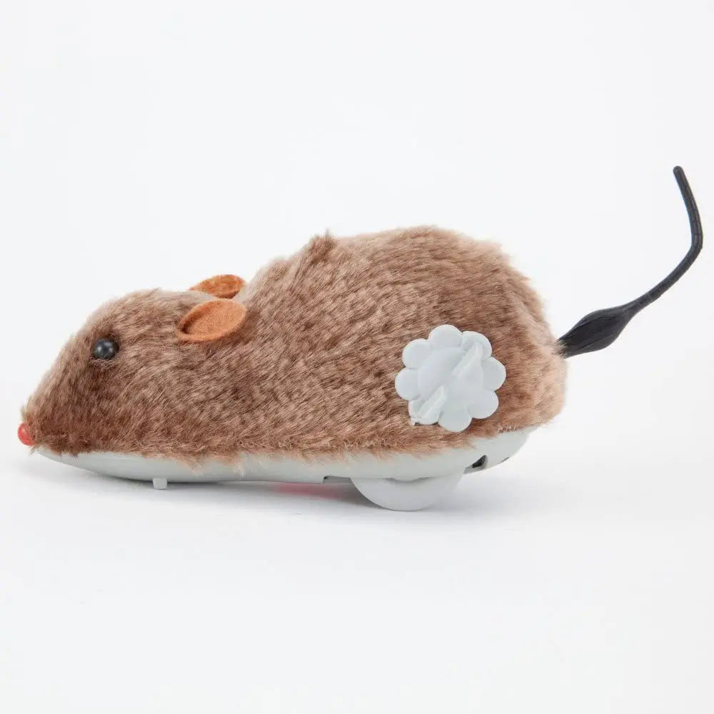 1Pc Funny Lifelike Plush Running Rat Toy for Cats/Dogs