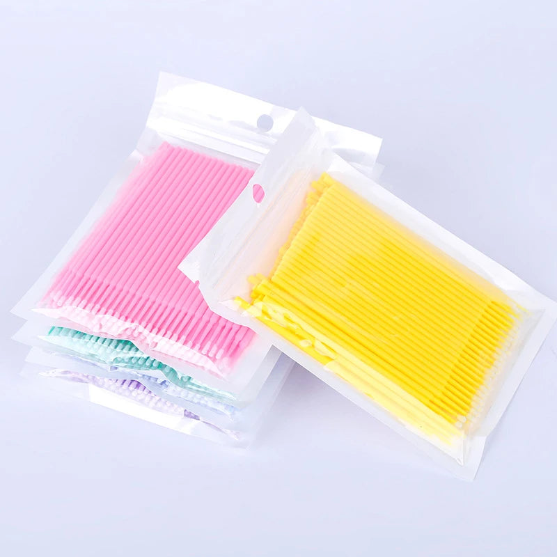 100Pcs Eyelash Cleaning Brush