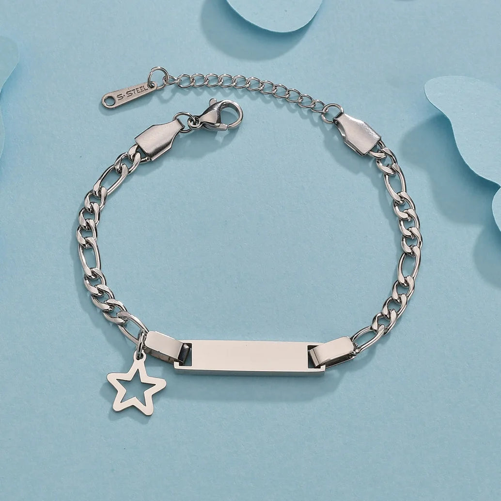 Personalized Custom Baby Name Bracelet Boy or Girl Engrave Letter