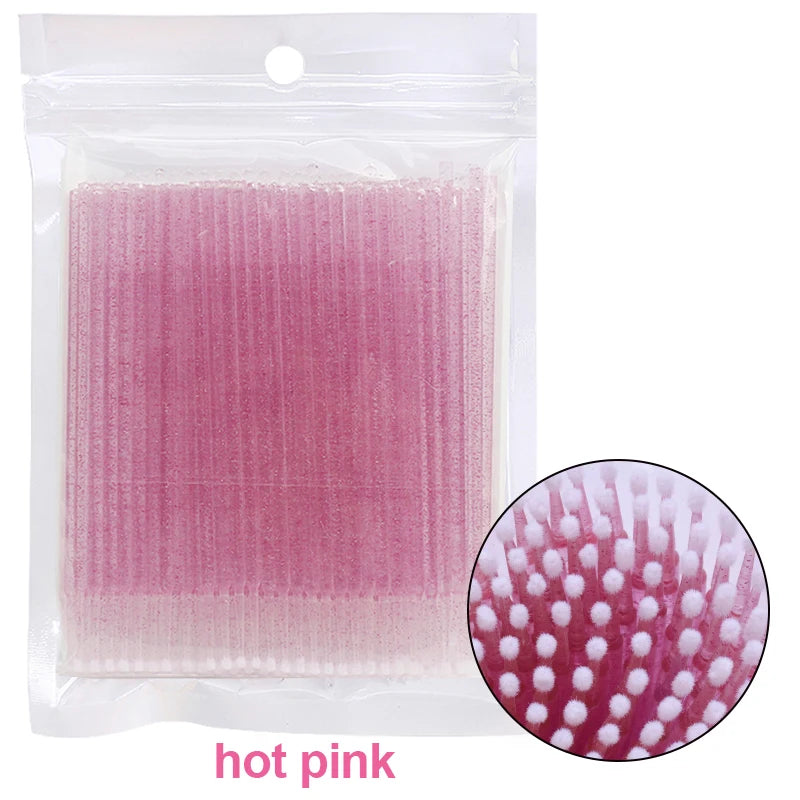 100Pcs Eyelash Cleaning Brush