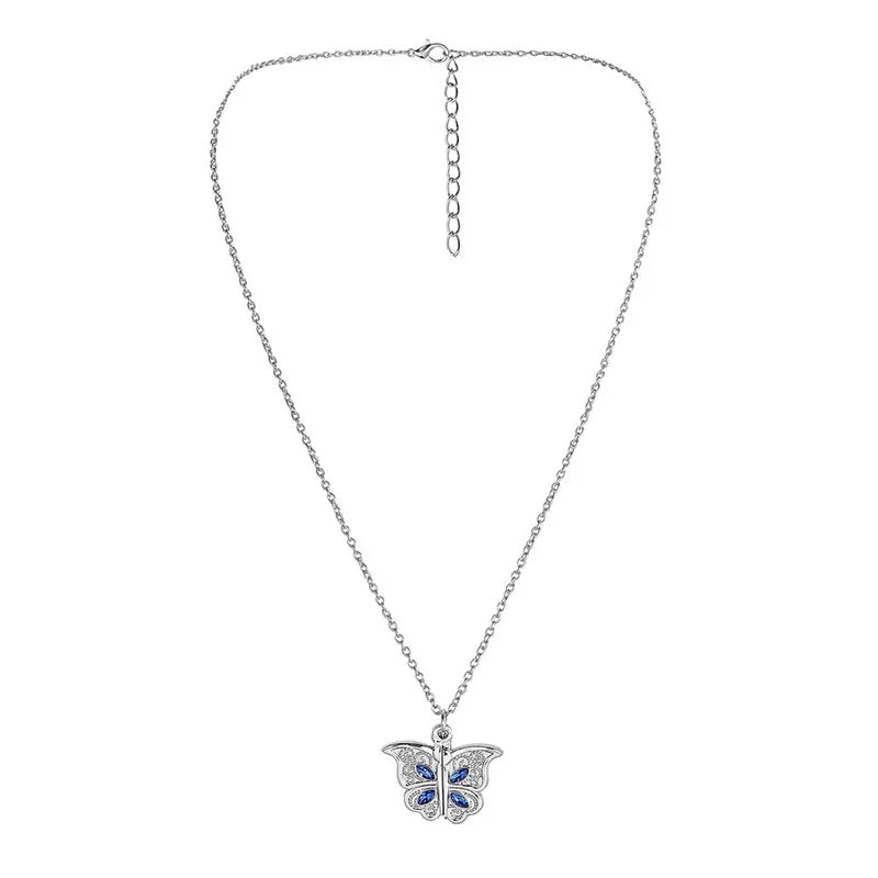 Charm Butterfly, I Love You Love Pendant Necklace Exquisite