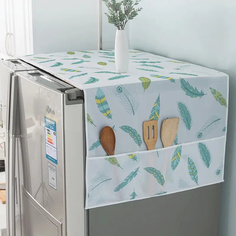 Refrigerator Dust Cover with Storage Bag Washable