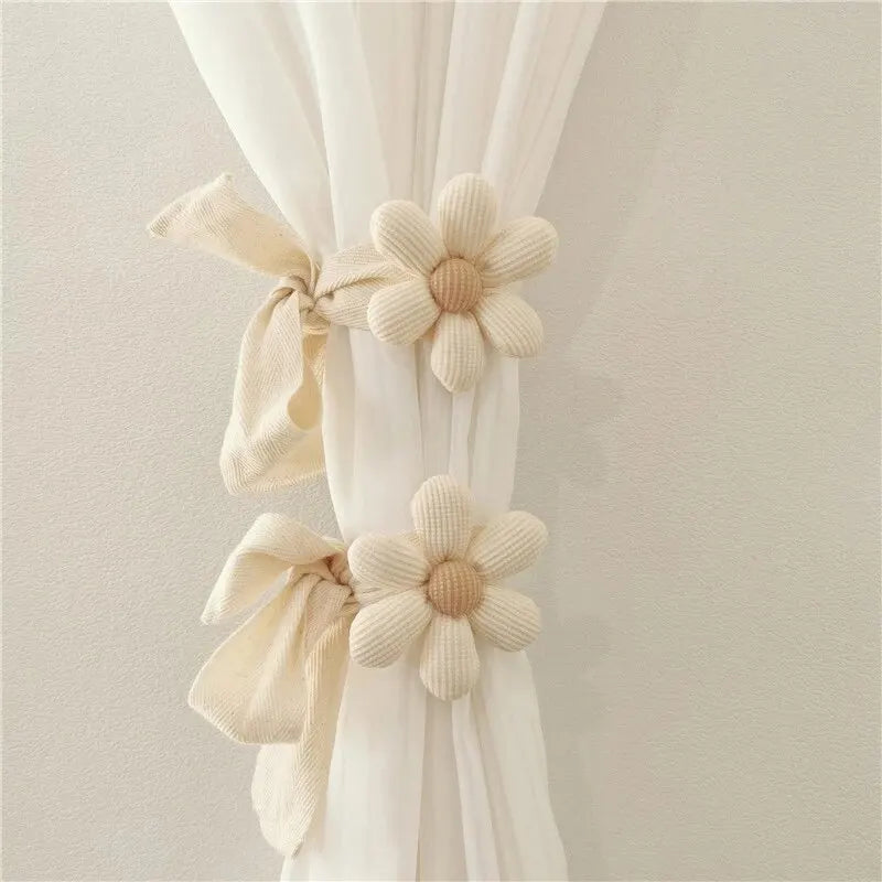 3D Flower Curtain Ties Car Curtain Ties Decorative