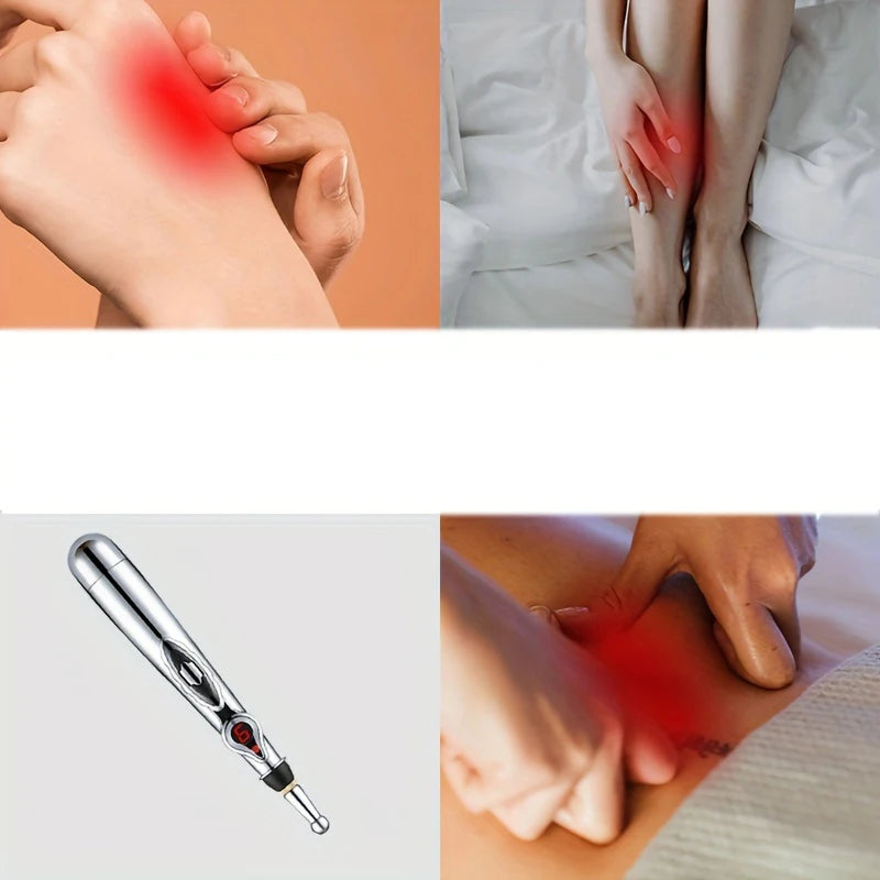 Electronic Acupuncture Acupoint Massage Pen Multi-Function Meridian Pressing Energy Therapy Energy Pain Relieving Tool