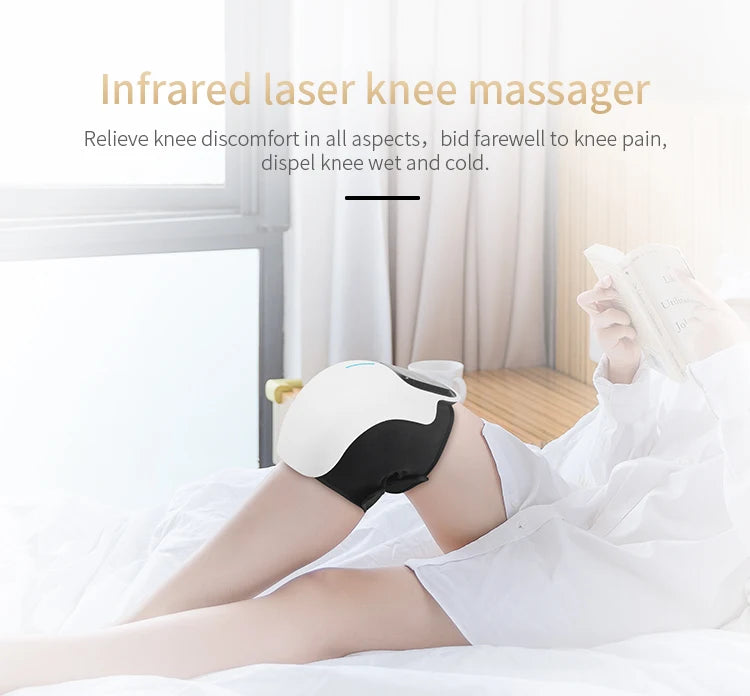 Knee Massager Infrared Heat and Vibration for Swelling Joints Stretched Ligament and Muscles Injuries