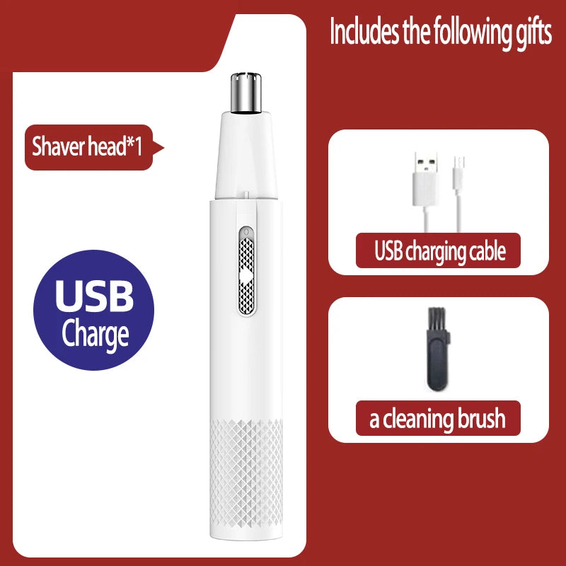 Nose Hair Trimmer USB Charging New High Quality Electric Portable Mini Nose Hair Trimmer