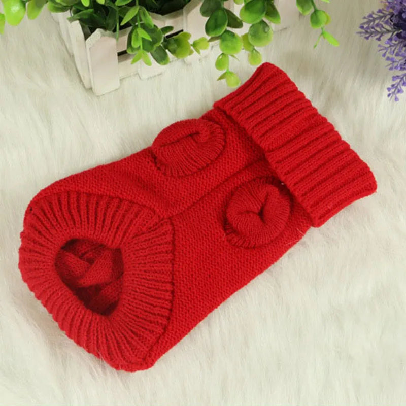 Winter Clothes Knitted Pet Clothes for Small Medium Dogs ,cats