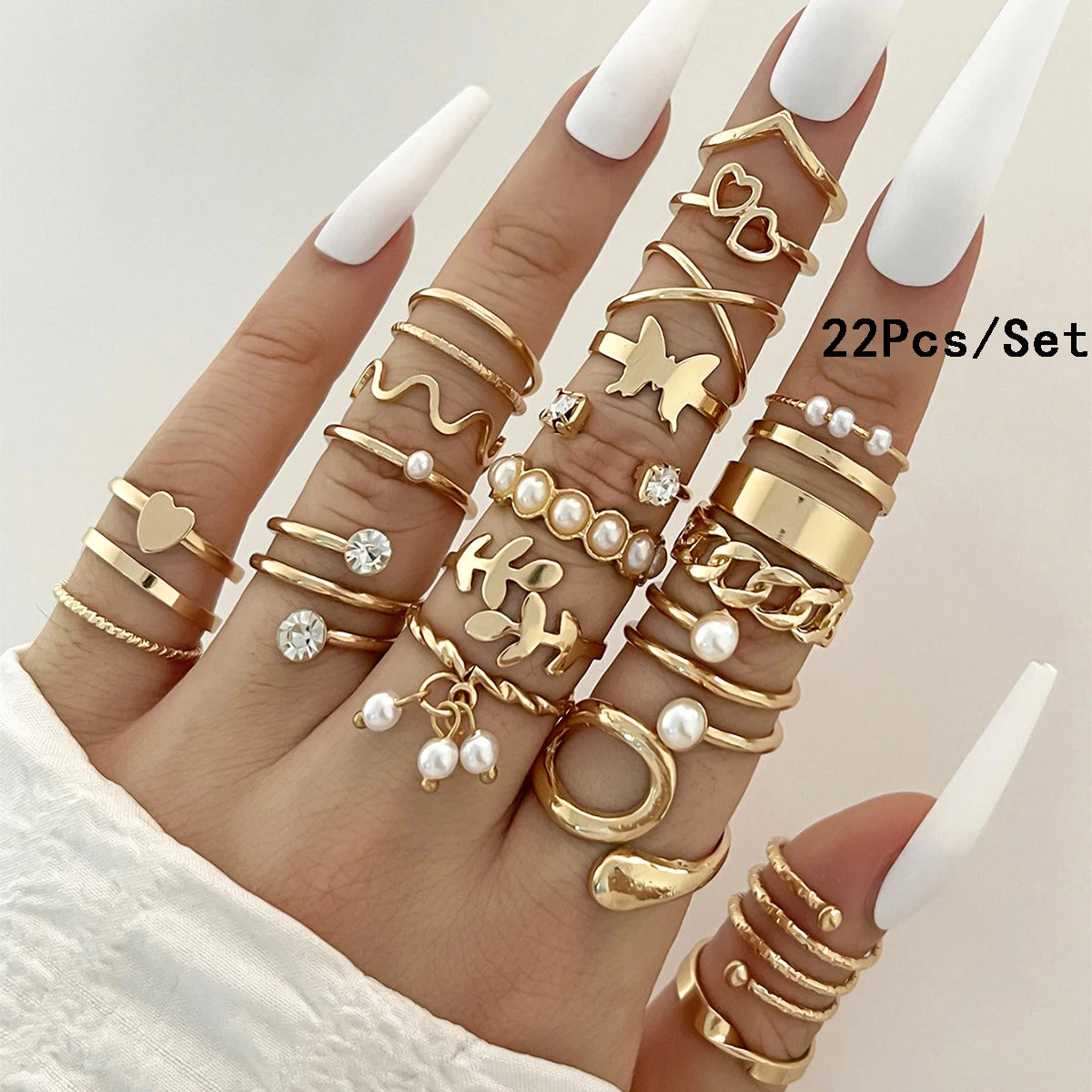 23Pcs Stunning but Simple Knuckle Rings