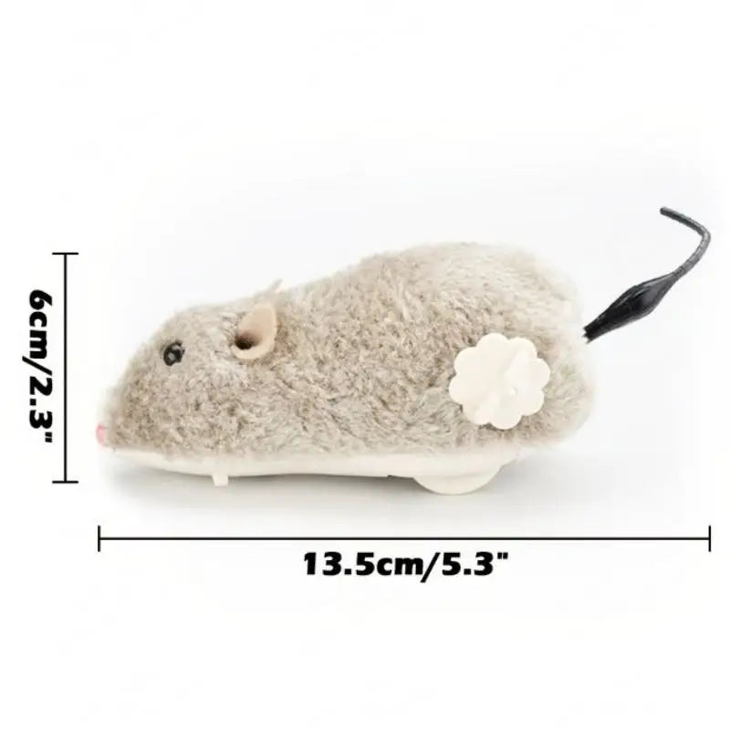 1Pc Funny Lifelike Plush Running Rat Toy for Cats/Dogs