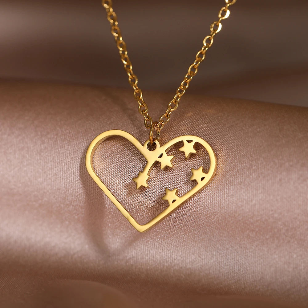 Sweet Cute Hearts Infinity Symbol Pendant