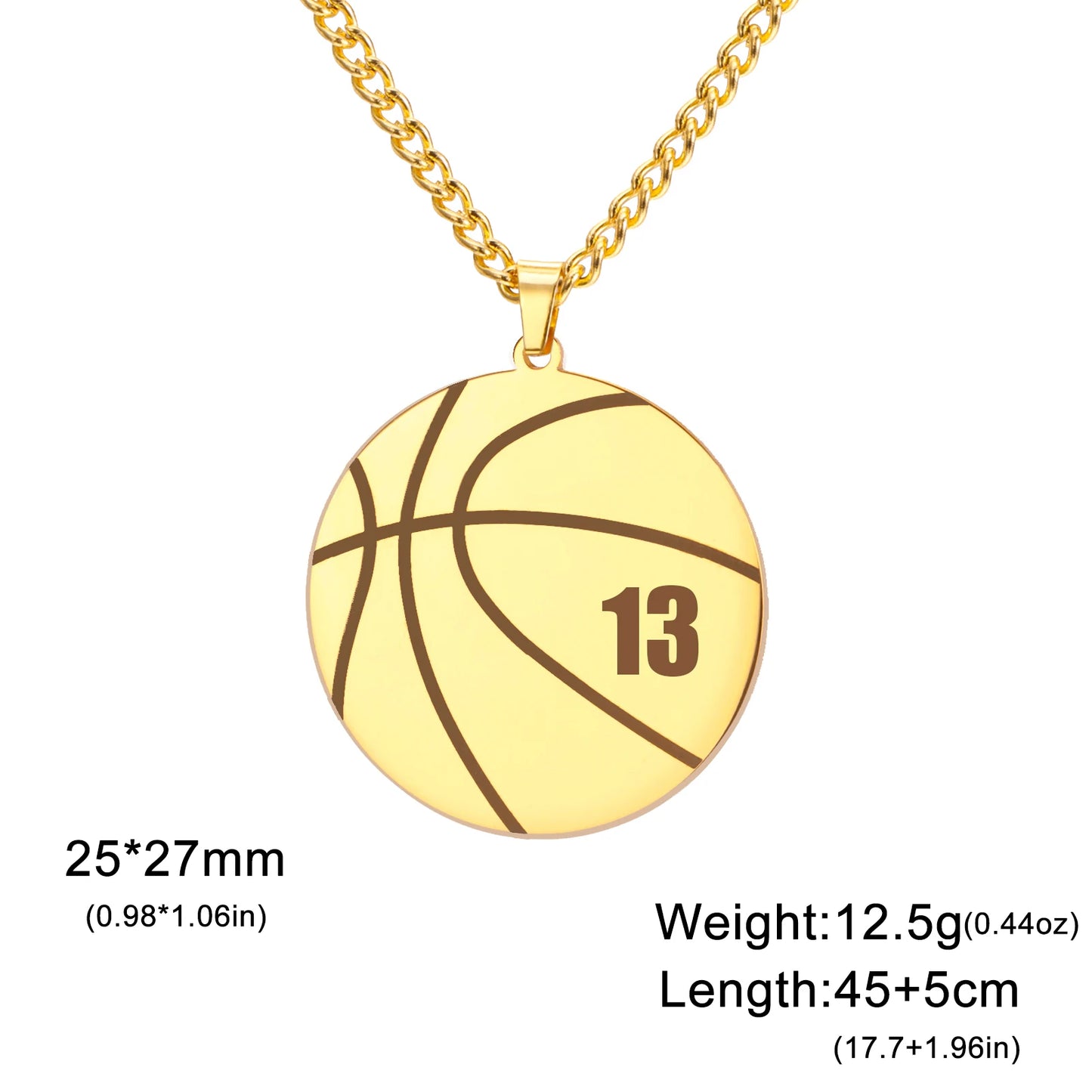 Custom Name Basketball Necklace