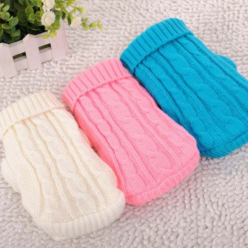 Winter Clothes Knitted Pet Clothes for Small Medium Dogs ,cats