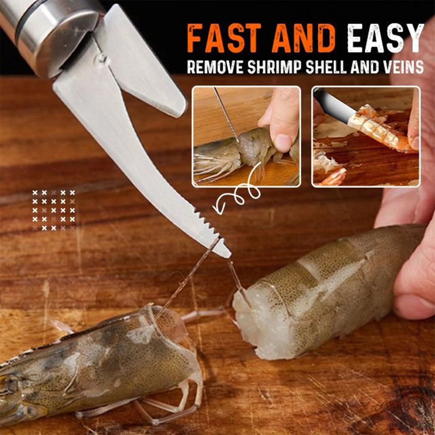 6 In 1 Multifunctional Fast Shrimp Peeler or Fish Scales Knife