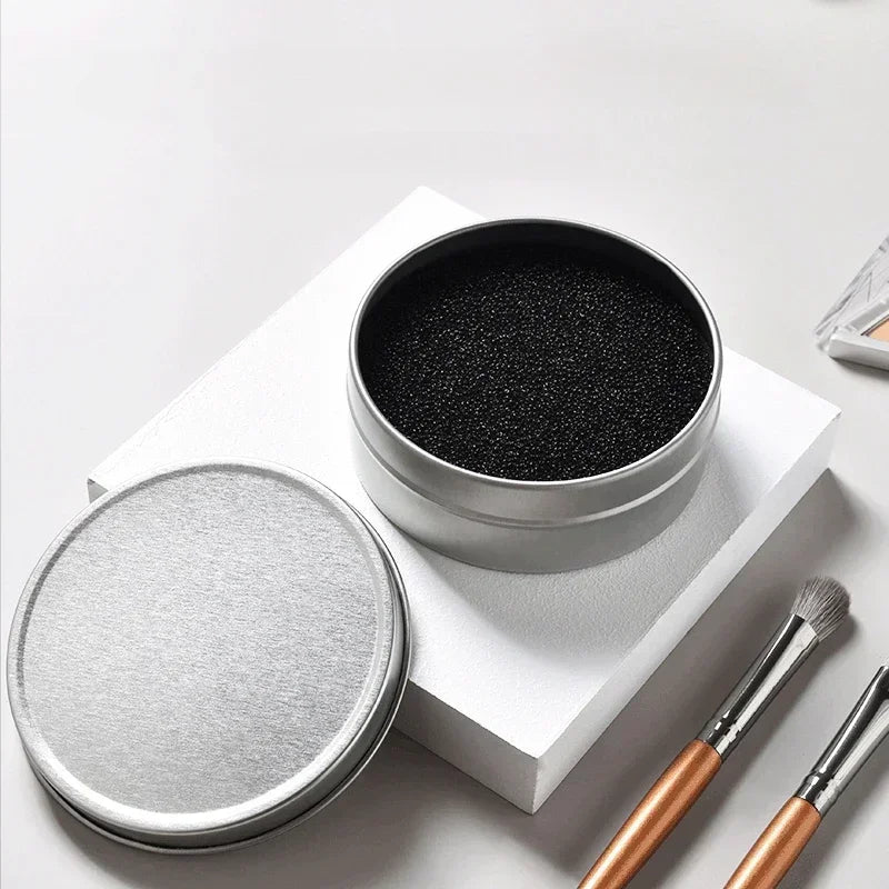 Makeup Brush Dry Cleaning Sponge Box with Activated Carbon Sponge