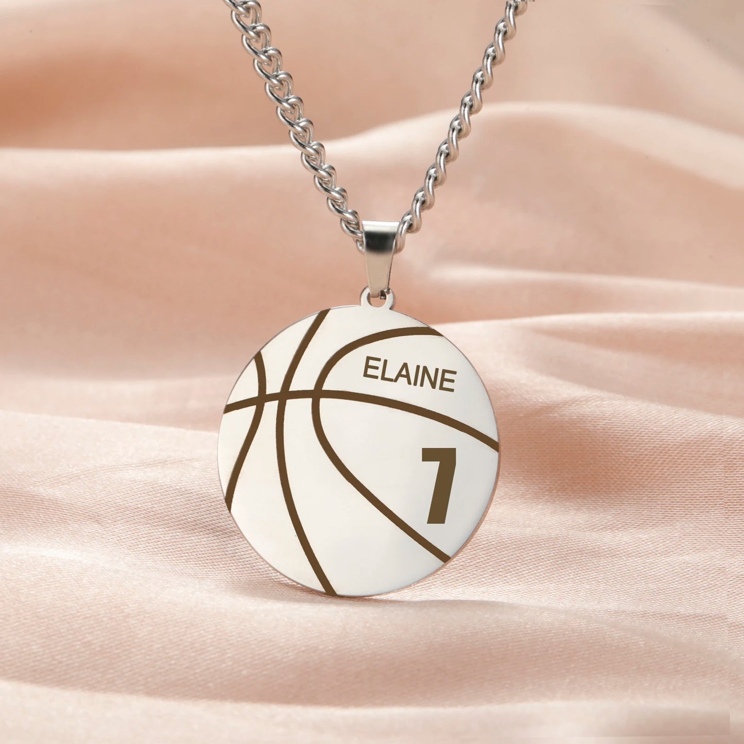 Custom Name Basketball Necklace