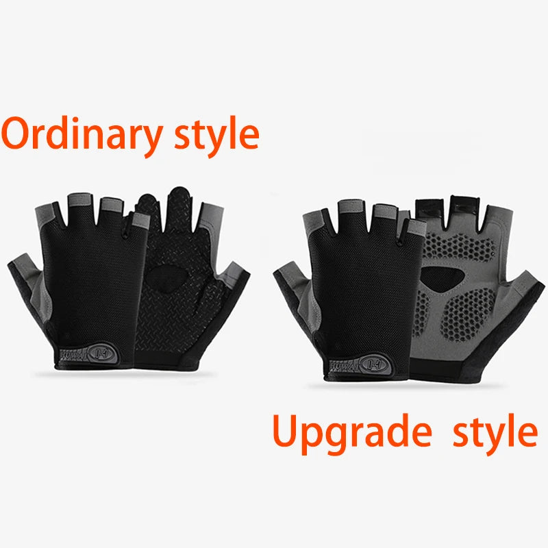 Men Cycling Bicycle Gloves Half Finger Gloves Anti-Slip Glove