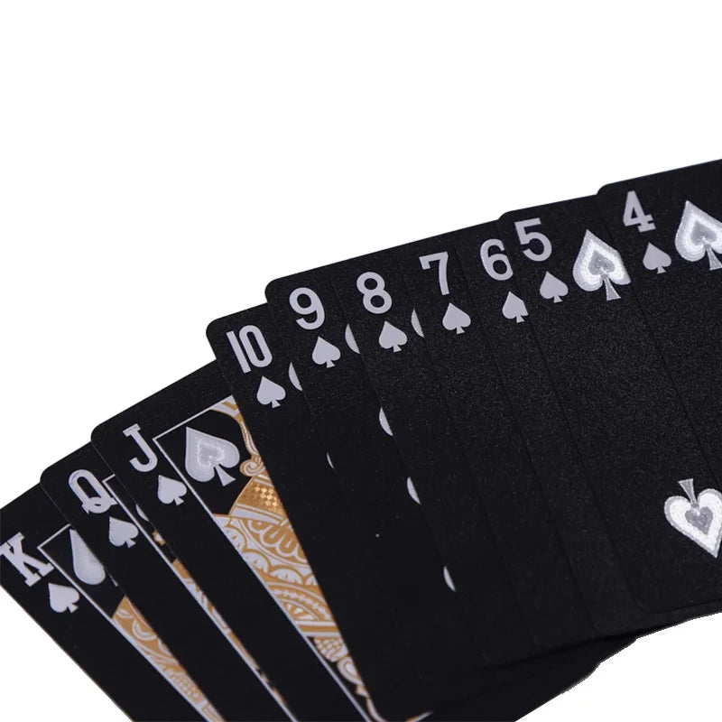 Elegant Black Gold Playing Cards