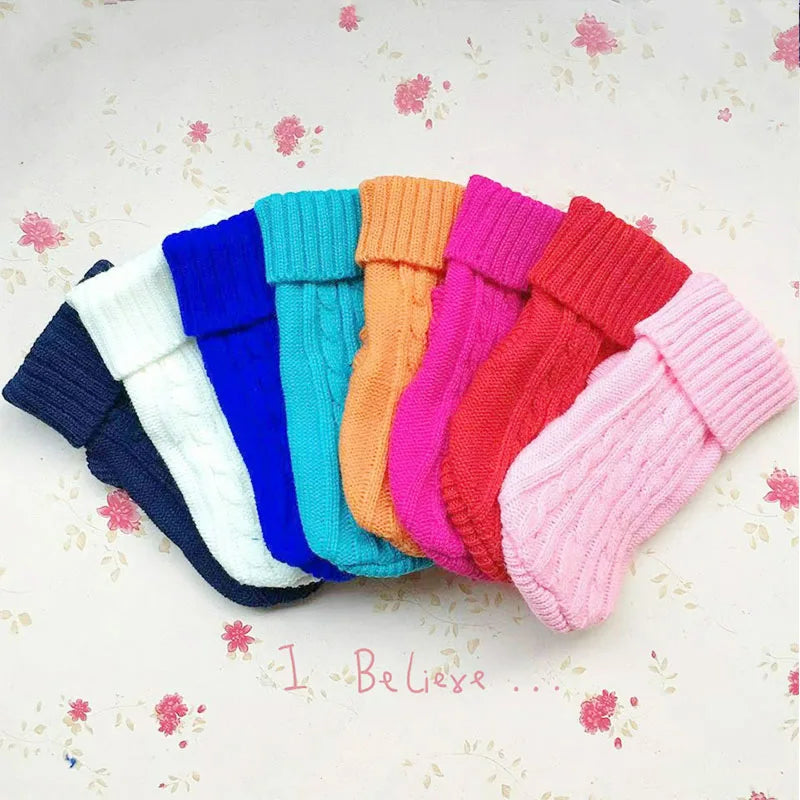 Winter Clothes Knitted Pet Clothes for Small Medium Dogs ,cats