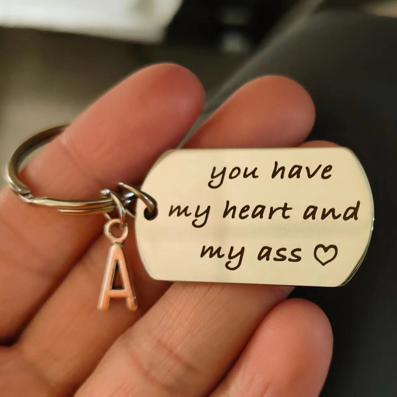 Personalized Couple Keyring