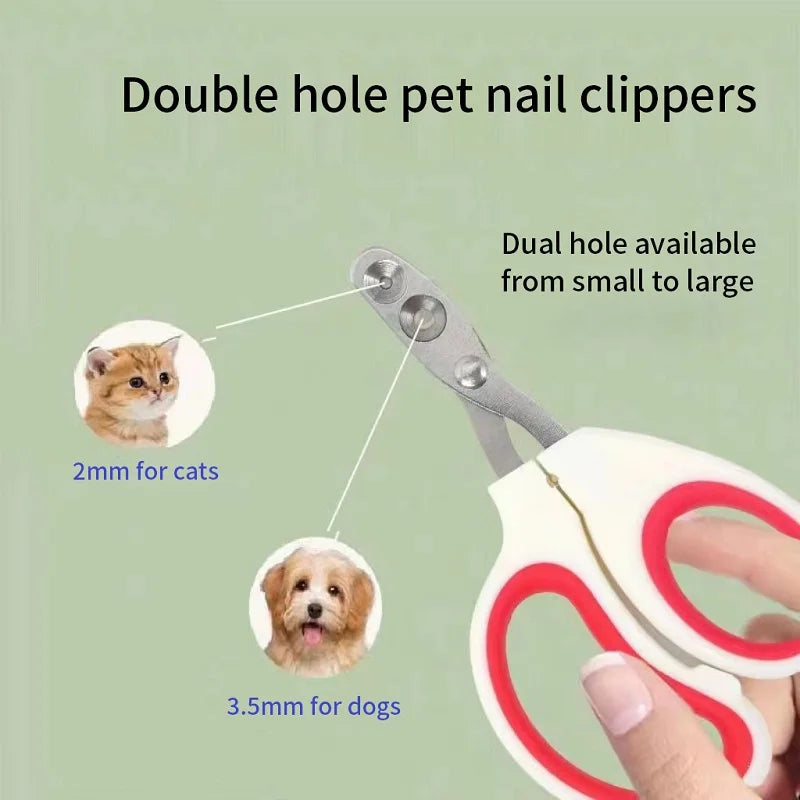 Professional Cat Nail Clippers for Small Cats, Dog Stainless Steel Grooming Clippers Trimmer