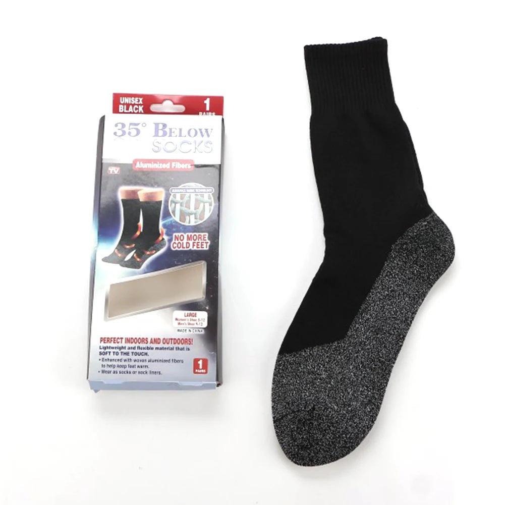 1/2Pairs Winter Self-Heating Socks for Men/ Women Elastic Anti-Slip