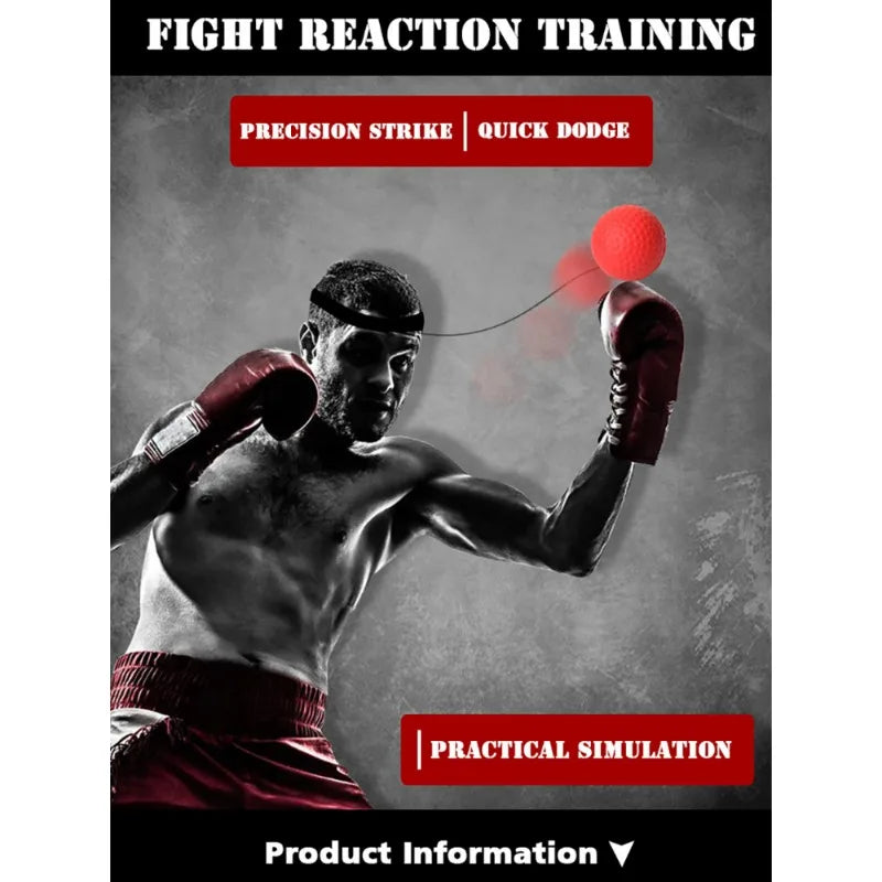 Punching Ball Head-mounted Fighting Training Boxing Reflex Ball