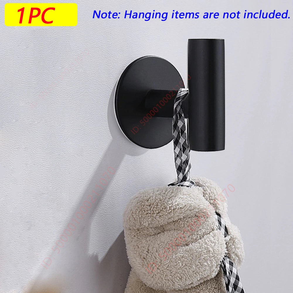 1/2PCS Adhesive Wall Hook Stainless Steel Robe Hooks