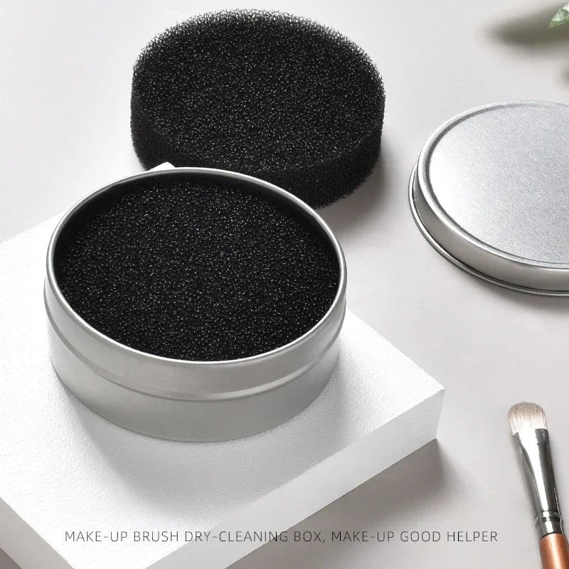 Makeup Brush Dry Cleaning Sponge Box with Activated Carbon Sponge