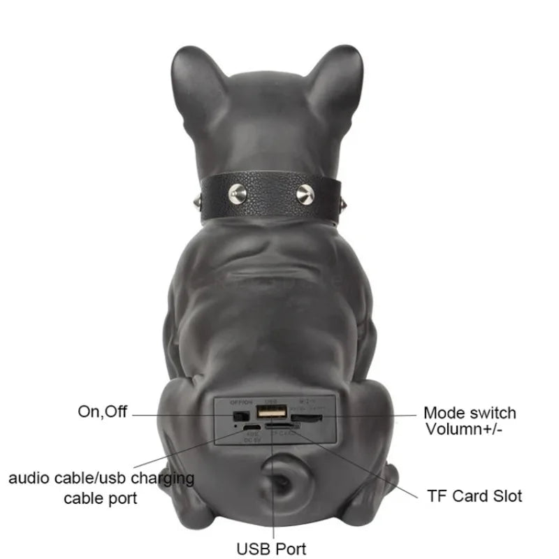 Big Bulldog Wireless Bluetooth Speaker Portable FM Heavy Bass 3D Sound Quality Surround Radio Multifunction  Subwoofer