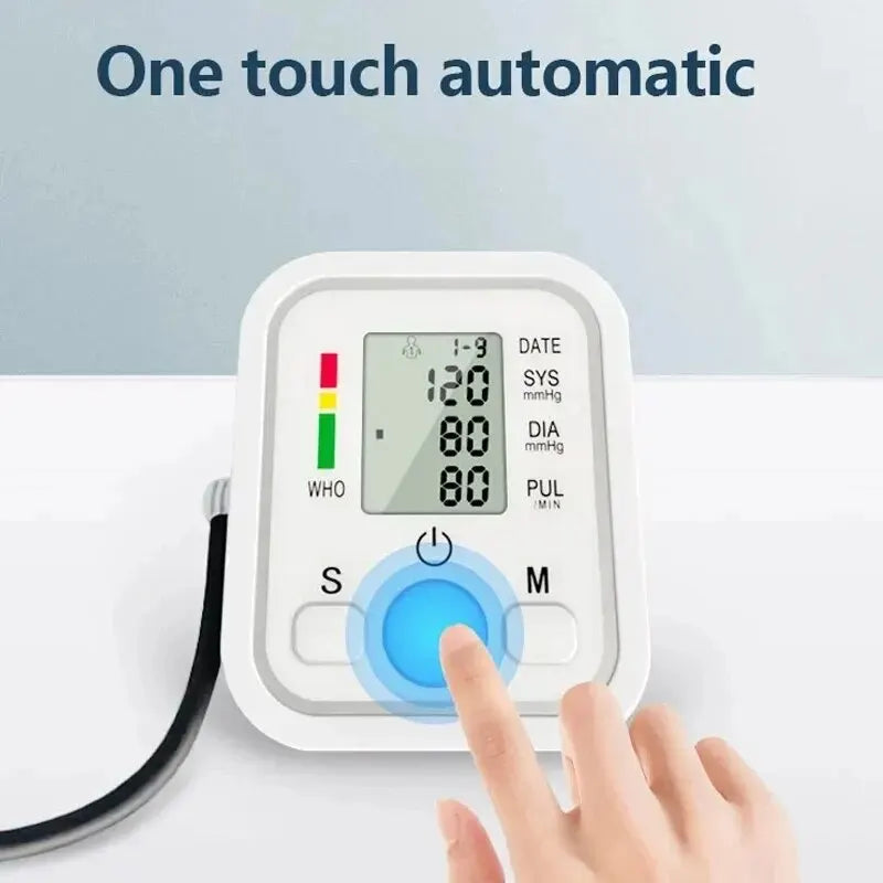 Medical Digital Arm BP Blood Pressure Automatic monitor, Heart Rate Pulse Meter Oximeter