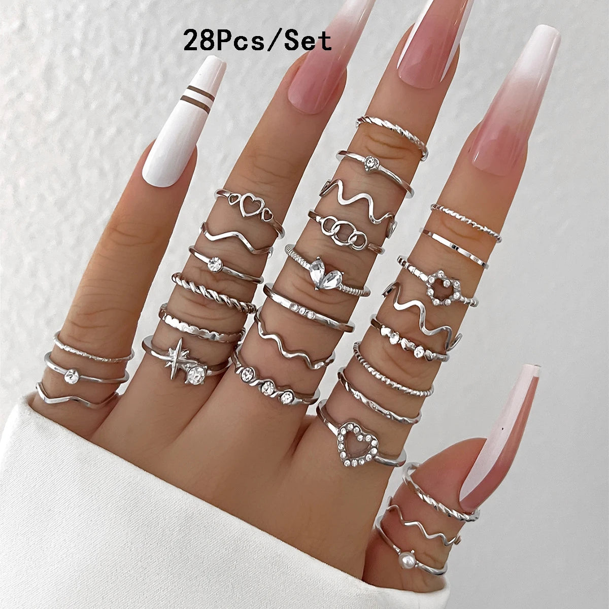 23Pcs Stunning but Simple Knuckle Rings