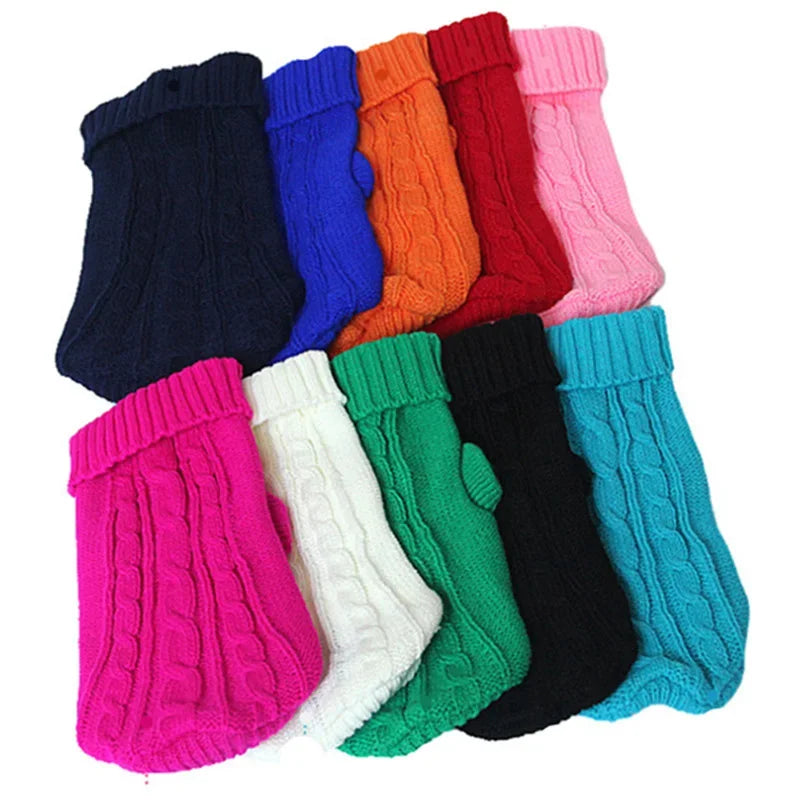 Winter Clothes Knitted Pet Clothes for Small Medium Dogs ,cats