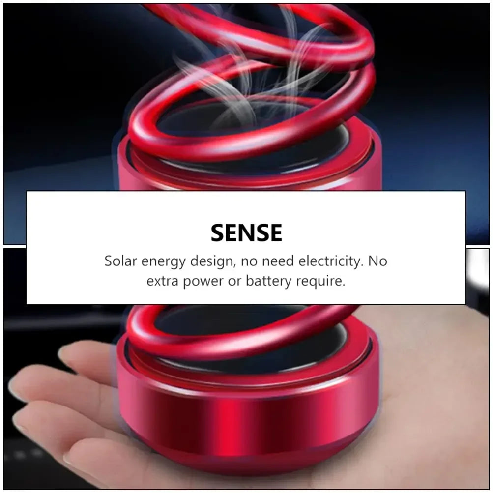 Car Rotating Perfume Solar Powered Air Freshener