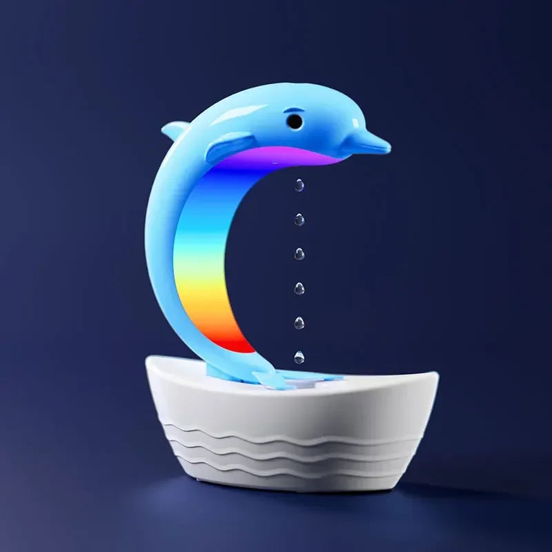 Desktop Dolphin Speaker Ambient Light Bass Bluetooth Speaker Home Anti-Gravity Humidifier