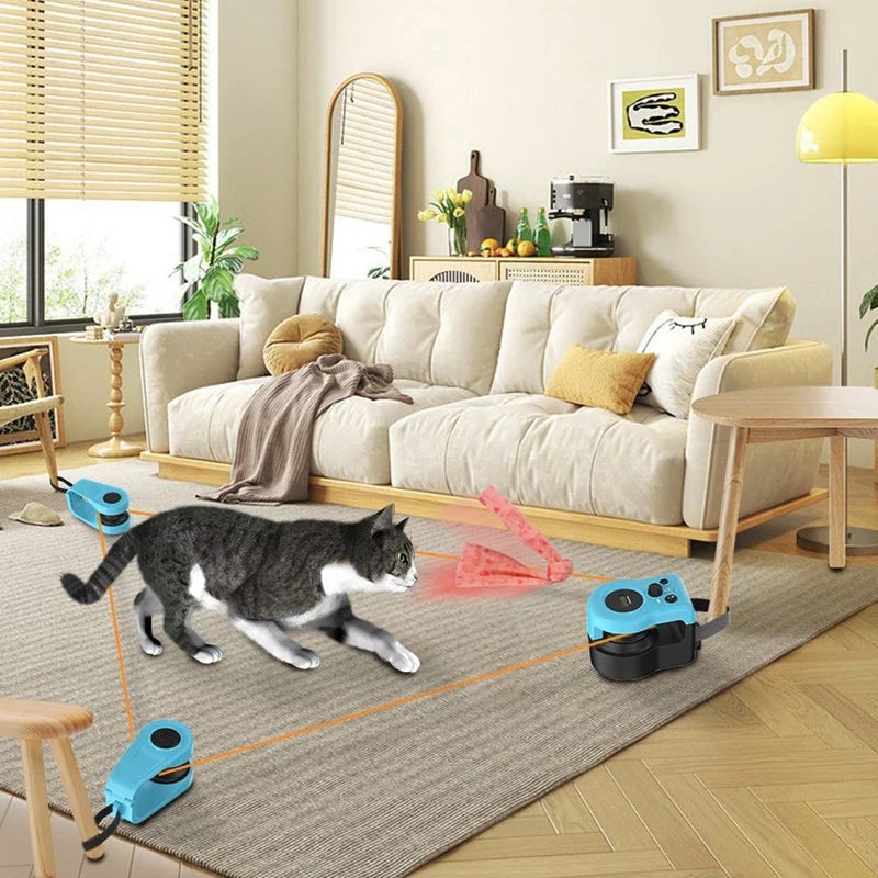 Feather Interactive Running Cat toy with Remote Control