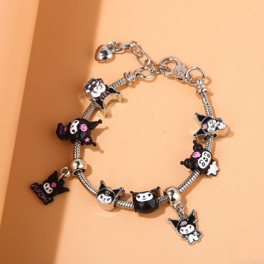 Kawaii Sanrio Pink Hello Kitty Melody Bracelet Pendant