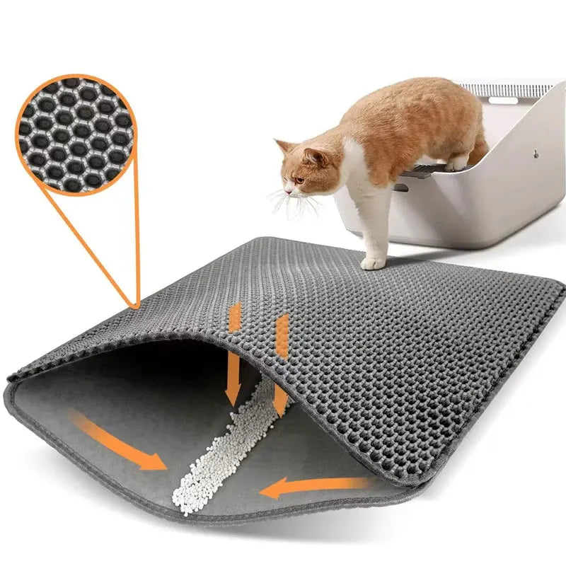 Cat Litter Mat Waterproof Double Layer