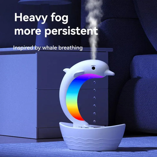 Desktop Dolphin Speaker Ambient Light Bass Bluetooth Speaker Home Anti-Gravity Humidifier