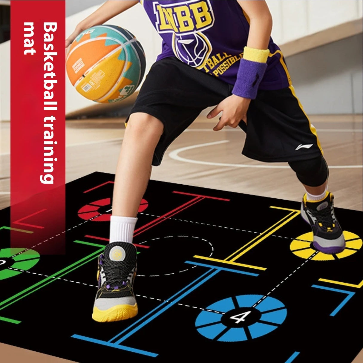 Basketball Training Mat Indoor Step Positioning Step Point